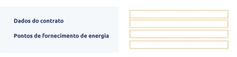 Fatura da luz: dados do contrato e CPE