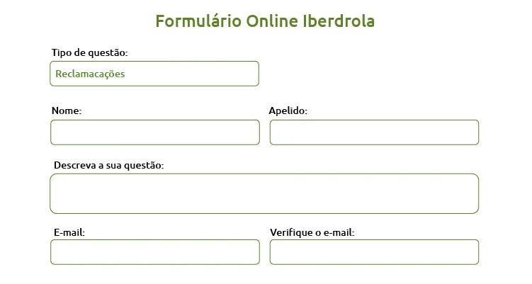formulario reclamacoes iberdrola online
