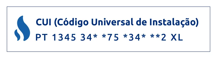 Exemplo de Código Universal da Instalação de Gás
