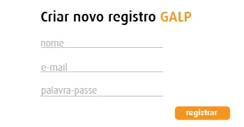 My Galp: Registo